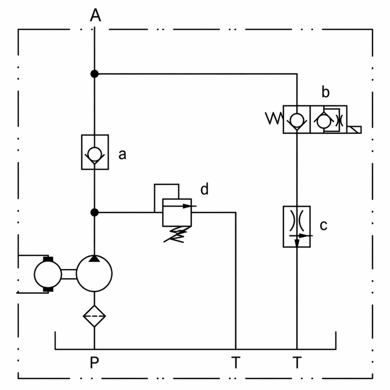forward stacker HPU multi-function hydraulic circuit diagram